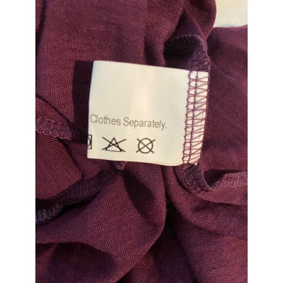 Rosegal Womens Purple Flutter Sleeve Tunic Top 1X Chain Detail Y2K Boho NEW NWT - Picture 8 of 12